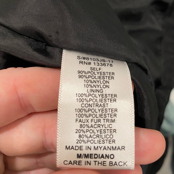 FINAL PRICE 💚NWOT Love Tree Women’s Black Sherpa Hooded Jacket Size S - Picture 4 of 4